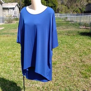 LulaRoe Tunic 2XL Women's Solid Blue
